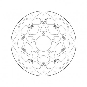  Brembo Schwimmende Vorderradbremsscheibe 330 mm Gold Series ZX10R 2016–2024 | Ninja H2/R/Carbon 2015–2024