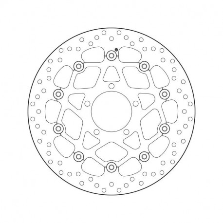 Brembo series oro floating front brake disc 330mm ZX10R 2016-2024 | Ninja H2/R/Carbon 2015-2024