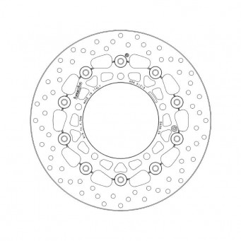 Brembo Schwimmende Bremsscheibe der Serie Oro GSX600F | SV650/X | Gladius 650