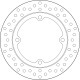 Disque de frein arrière fixe 240 mm BREMBO série ORO HONDA