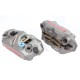 Brembo Pack of 2 M4 radial monobloc brake calipers, centre distance 108 mm