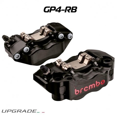Paire d'étriers de frein radiaux taillés masse BREMBO GP4-RB P4 30/34 NOIR 108 mm