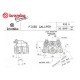 Brembo gold cast rear caliper P2/32G Center distance 84 mm