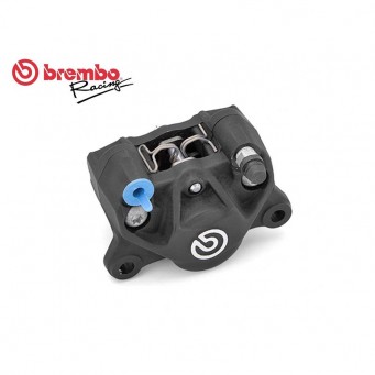 Brembo cast P2/32G left rear caliper, black. 84 mm center distance for 5 mm disc