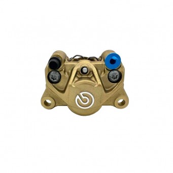 Brembo cast P2/34C rear caliper, right, gold, 84 mm center distance