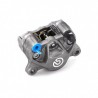 Brembo P2/34E left-hand fixed rear caliper, titanium-colored. Center distance: 84 mm