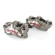 Brembo GP4-PR 32/36 vernickelte radiale, bearbeitete Monoblock-Bremssättel, 108 mm