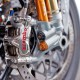 Brembo GP4-PR 32/36 vernickelte radiale, bearbeitete Monoblock-Bremssättel, 108 mm