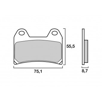 Brembo Genuine 07BB1990 front brake pads