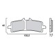 Plaquettes de frein avant Brembo SA Sinter Route APRILIA, BIMOTA, BMW, DUCATI, HONDA, HUSQVARNA, KAWASAKI, KTM, MV AGUSTA...
