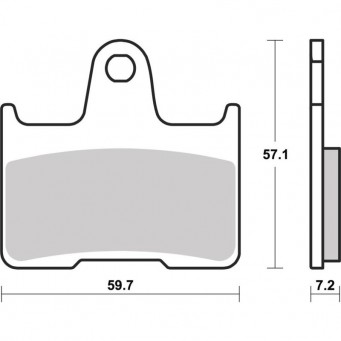 Brembo Original-Bremsbeläge für die Hinterradbremse M1000R, M1000RR und M1000XR 2021–2024