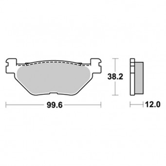Brembo carbon ceramic rear brake pads T-Max 500/530/560