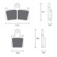 ZCOO Endurance front brake pads R1 2007-2014 | MT-01 2007-2012 | V-Max 2009-2016