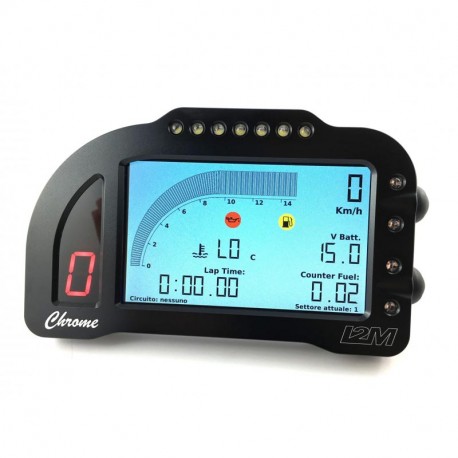 Tableau de bord et chronomètre Chrome Lite avec adaptateur plug & play I2M R1 2015-2024