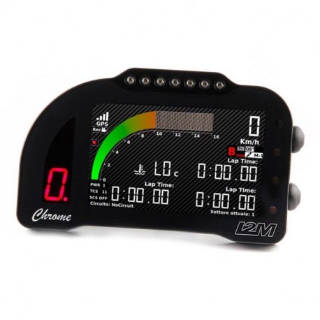 I2M Chrome Plus2 dashboard and stopwatch with plug & play adapter Ducati Panigale V4/V4S 2025-