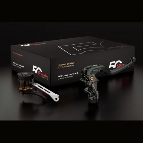 BREMBO PR17 RCS RR CORSA CORTA Radial-Hauptbremszylinder, gefräst, langer Klapphebel.