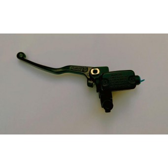 Brembo PS13 black clutch master cylinder with rectangular reservoir tank.