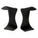 Ailerons inférieurs avant fibre de verre noire pour carénage racing S2 CONCEPT R1 GP 2015-2025