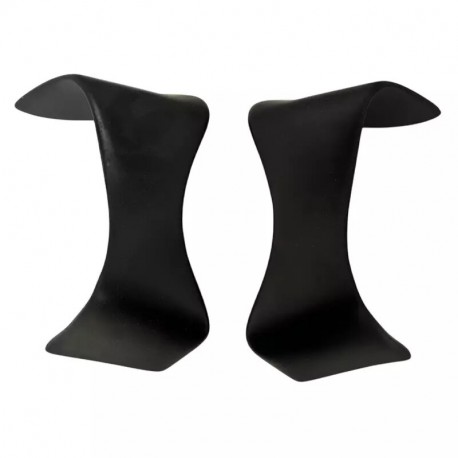 Ailerons inférieurs avant fibre de verre noire pour carénage racing S2 CONCEPT R1 GP 2015-2025
