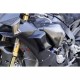 Ailerons inférieurs avant fibre de verre noire pour carénage racing S2 CONCEPT R1 GP 2015-2025