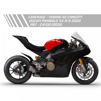 S2 Concept Complete racing fiberglass fairing Panigale V4/R/S 2022-2024