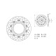 Brembo ORO Series 298 mm Fixed Front Brake Disc FZ6 | MT-03 | MT-07 | MT-09 | Tracer 7 | Tracer 9 | XJ6 | XSR 900