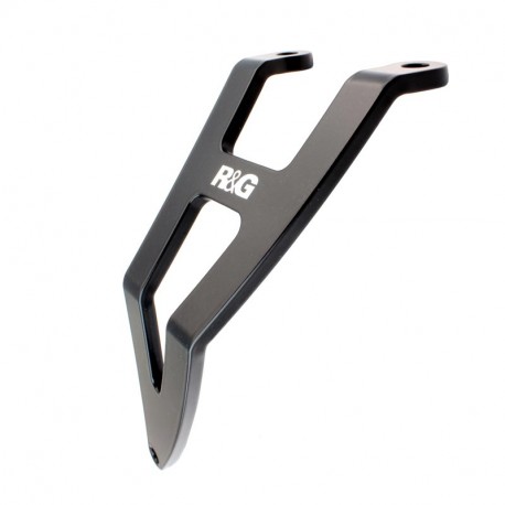 Support de silencieux + cache orifice gauche R&G RACING RSV4 1100 Factory 2019-2024, Tuono V4 1100 2021-2024