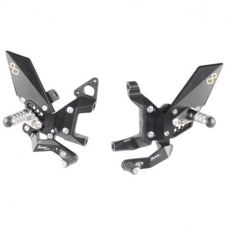 LighTech footrest system with ECE for Panigale 899 | 959 | 1199 | 1299 2012–2017 | Panigale V2 2020–2021