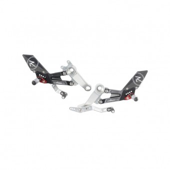 Commandes reculées version R Lightech pour Aprilia RS660 2020– | Tuono 660 2021–