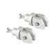 LighTech Paar Fußrastenadapter vorne oder hinten für Kawasaki Z 650 2017- | Z 900 2017- | Z 900 SE 2026