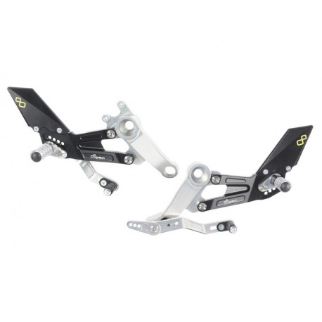 LighTech Fußrastenanlage mit ABE für Aprilia RS660 2020- | Tuono 660 2021-
