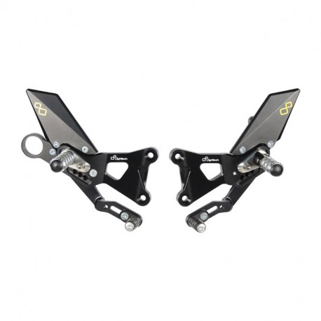 LighTech Fußrastenanlage mit ABE für S1000RR 2009-2014 | HP4 2013-2015 | S1000R 2014-2016