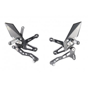 LightTech Footrest System with ECE for Kawasaki ZX-10R 2016–2018