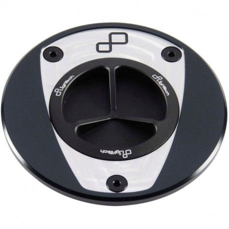 LighTech Black and White Screw-On Fuel Cap for GSXR1000 2017-2021 | GSX-S1000 2015-2020 | GSX-S750 2017-2021
