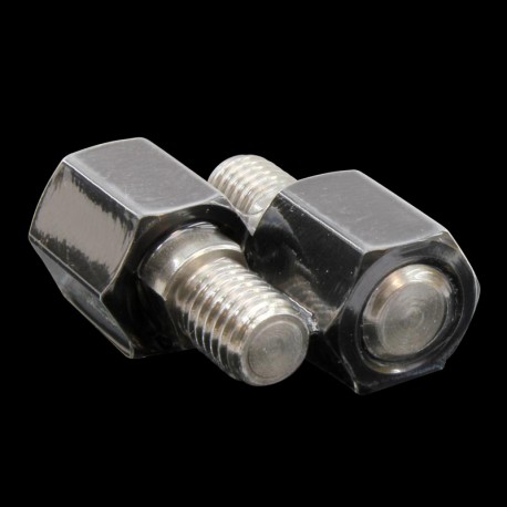 LighTech Spiegeladapter-Paar für BMW mit Gewinde (M10x1,5 auf M8/rechts + links) 