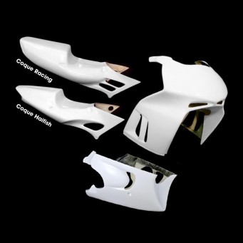 SRT Fairings Komplettes 3-teiliges Rennverkleidungsset aus Carbon für CBR 600 F 1995–1996 PC31 SRT FAIRINGS