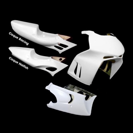 SRT Fairings Komplettes 3-teiliges Rennverkleidungsset aus GFK für CBR 600 F 1995–1996 PC31 SRT FAIRINGS