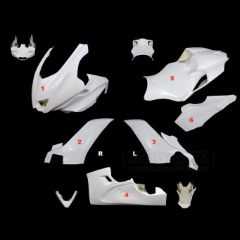 SRT Fairings Komplettsatz 6-teilig Racing Yamaha YZF R-6 2017-2024