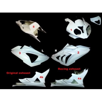 Motoforza Komplettsatz 5-teilig Strasse aus GFK BMW S 1000 RR 2012-2014