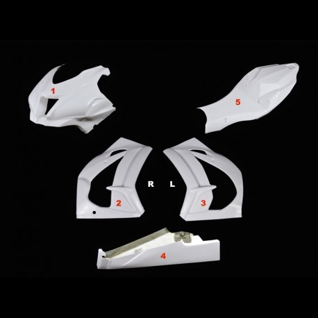 SRT Fairings Komplettsatz racing 5-teilig Racing Kawasaki ZX-10R Ninja 2016-2020