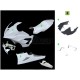 SRT Fairings Dreiteilige GFK Rennverkleidung. Version 1, für S1000RR 2019–2022