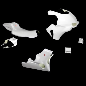 SRT Fairings Komplettes 4-teiliges SBK-Rennverkleidungsset aus Fiberglas für die R1 2015–2019