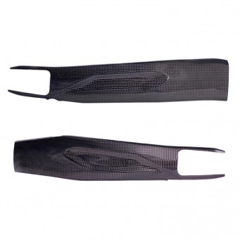 Pair of carbon swingarm protectors for Suzuki GSX-8R/S 2023-2026