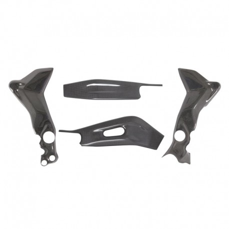 Carbon Fiber Frame and Swingarm Protectors for Yamaha R7 2022–2025 | MT-07 2021–2024
