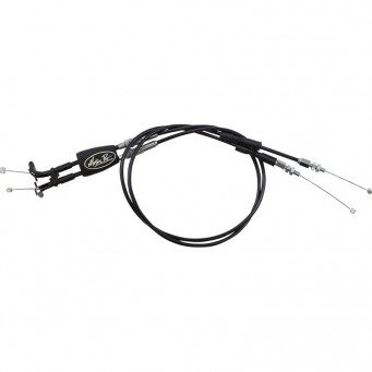 Motion Pro Rev2 Gaszug-Set aus schwarzem Vinyl REV2/REV3 Buell 1190RX 2014-2016