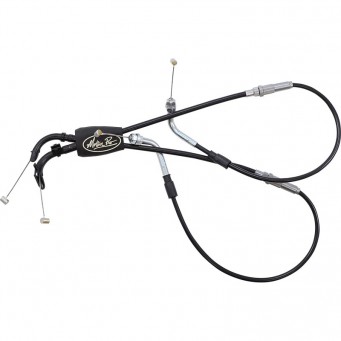 Motion Pro Gaszugkabel, schwarzes Vinyl, Schub-Zug-Set, Rev2, SIW Ducati 848 | 1098 | 1198