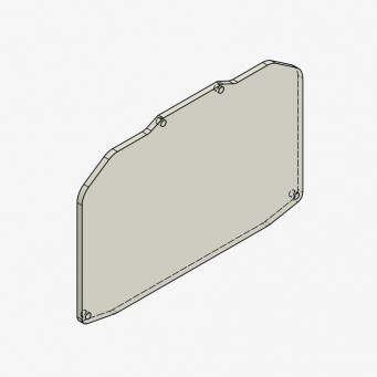 Vitre de remplacement pour Protection de tableau de bord RSV4 Factory, TUONO V4, Tuareg 660 2021-2025 Bonamici Racing