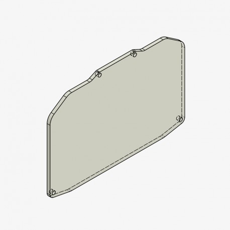 Vitre de remplacement pour Protection de tableau de bord RSV4 Factory, TUONO V4, Tuareg 660 2021-2025 Bonamici Racing