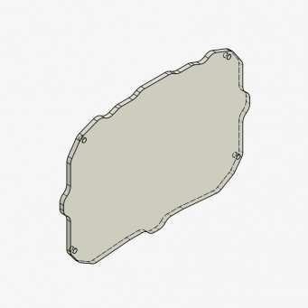 Vitre de remplacement pour Protection de tableau de bord GSXR1000 2017-2021, GSX-S1000 2021-2023 Bonamici Racing