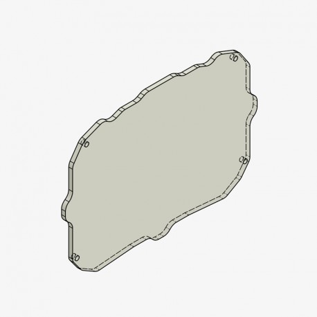 Vitre de remplacement pour Protection de tableau de bord GSXR1000 2017-2021, GSX-S1000 2021-2023 Bonamici Racing